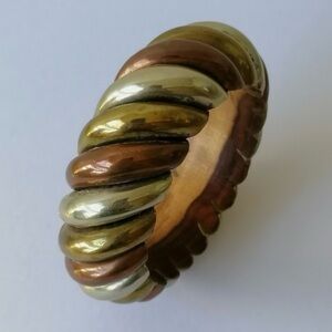 Multi metal Copper Bangle Bracelet